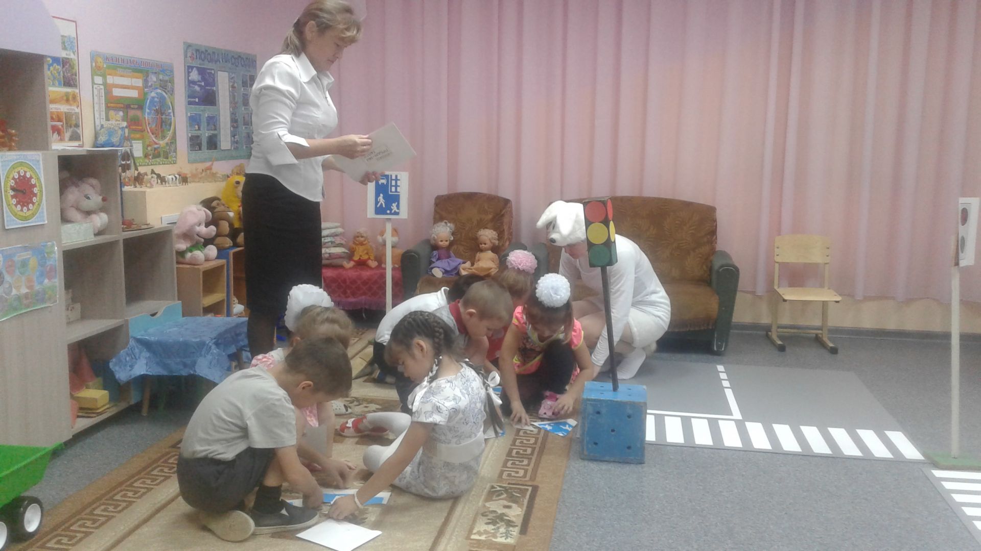 В Псеевском детском саду «Чулпан» состоялось мероприятие по закреплению ПДД «Светофор»