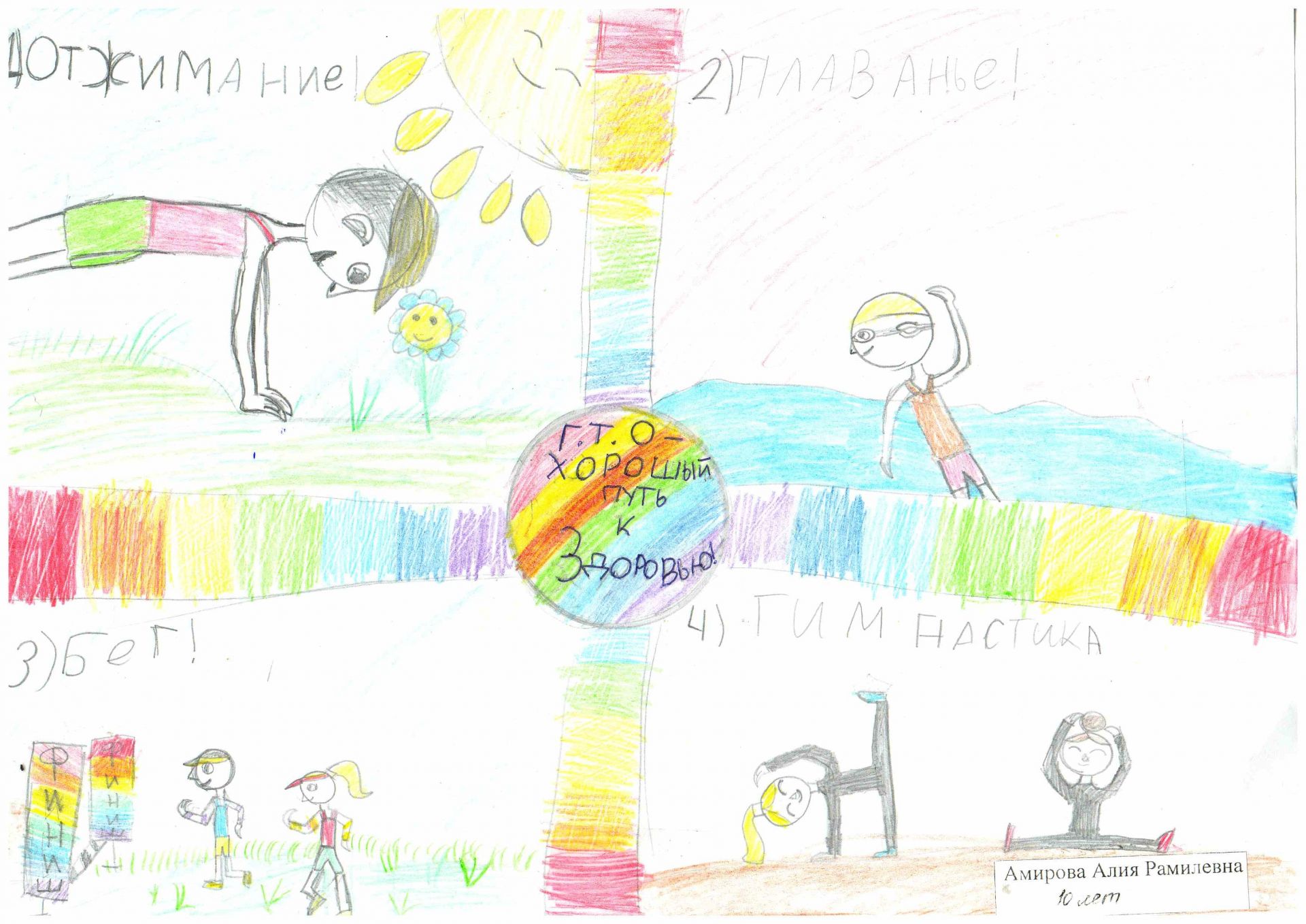 Итоги конкурса детского рисунка: "ГТО глазами ребёнка"