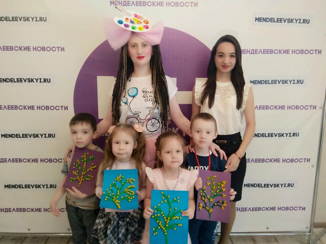 Кисточка и её дружная команда стали гостями проекта «ТелеДетки» на телеканале "Вести Менделеевск"