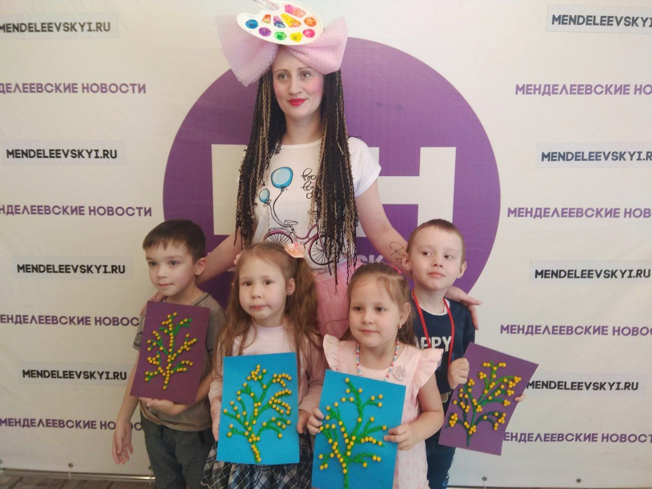 Кисточка и её дружная команда стали гостями проекта «ТелеДетки» на телеканале "Вести Менделеевск"