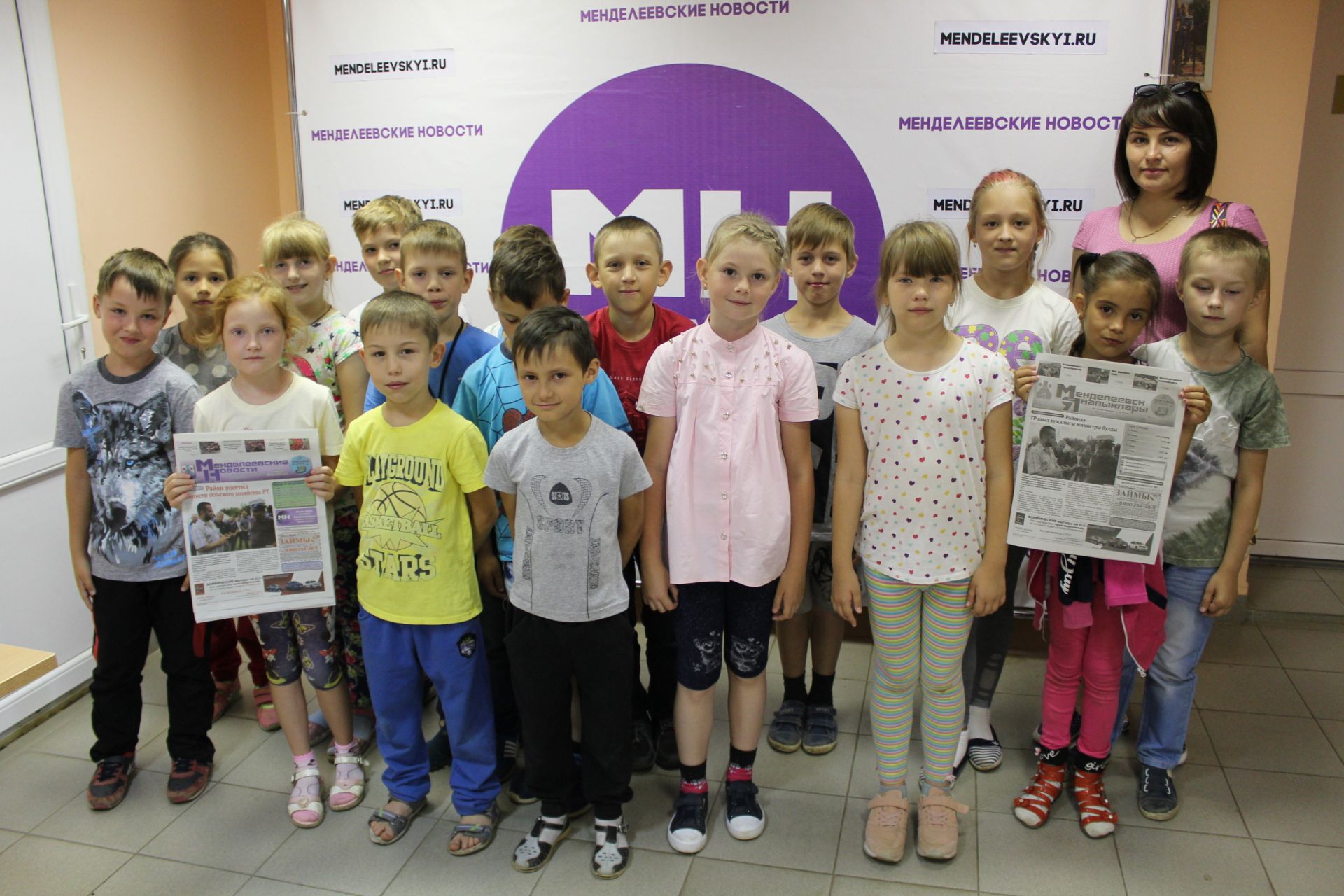 Спортивно-развлекательный квест  для детей прошел в редакции "Менделеевских новостей"