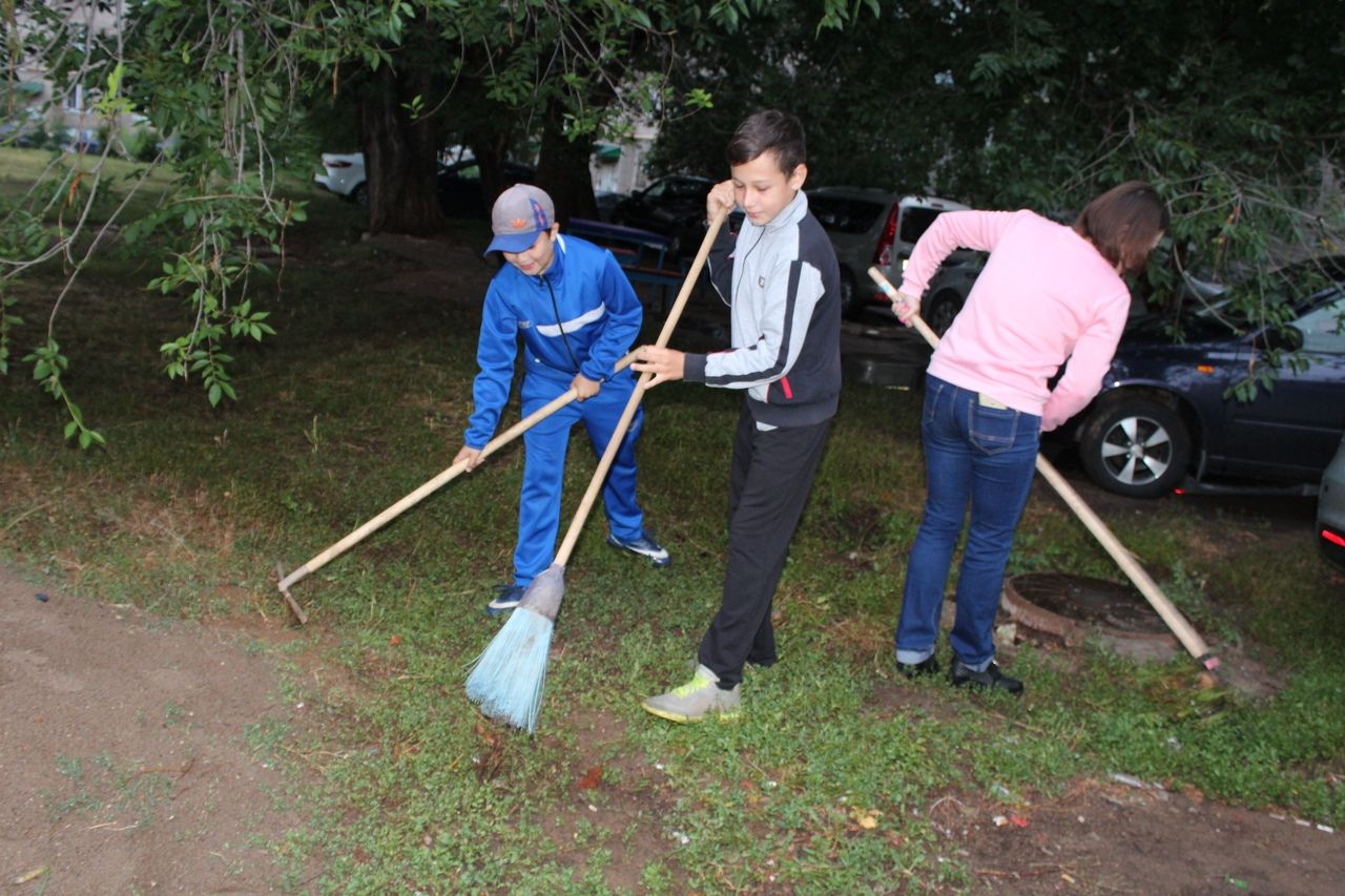 Экологическая акция «Чистый двор» в Менделеевске набирает обороты