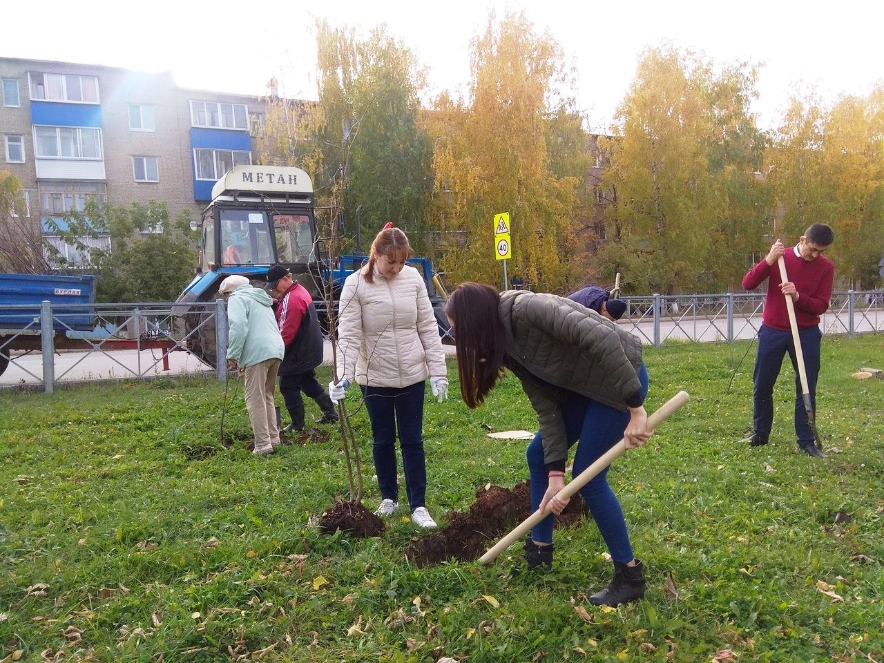 В рамках акции «Неделя леса» в Менделеевске посадили 600 деревьев