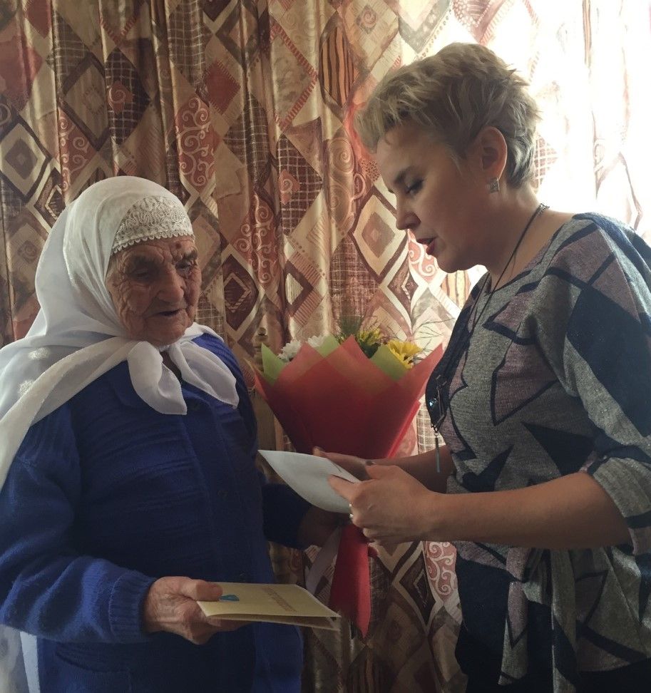 Жительница села Тураево Рахима Ахметова отметила 90-летие