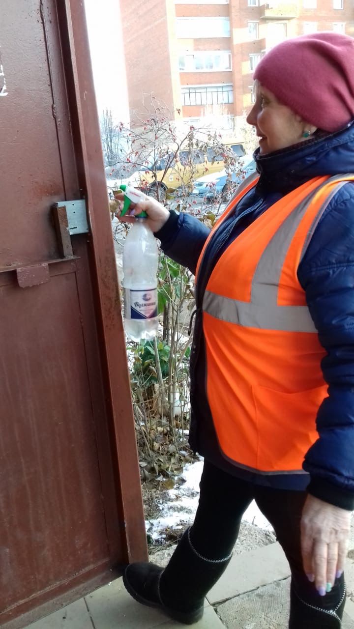 В Менделеевске возобновлена тотальная дезинфекция дворов