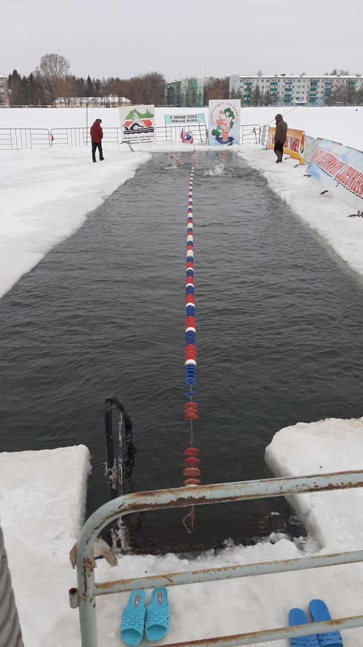 Менделеевцы в открытом чемпионате РТ по зимнему плаванию заняли призовые места