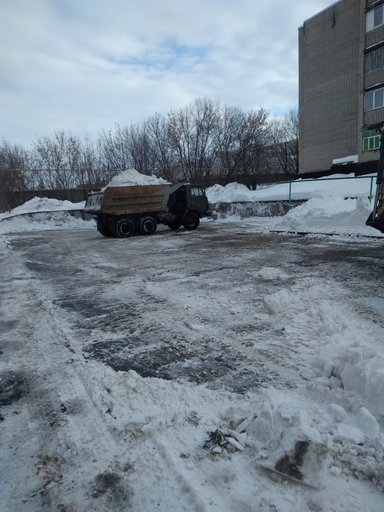 В Менделеевске снег вывозят на специальные места&nbsp;