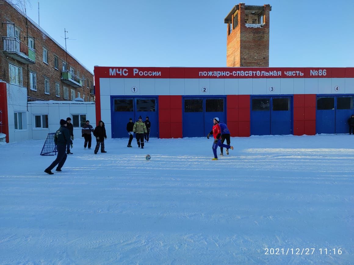 В 86-ой пожарной части прошли спортивные мероприятия