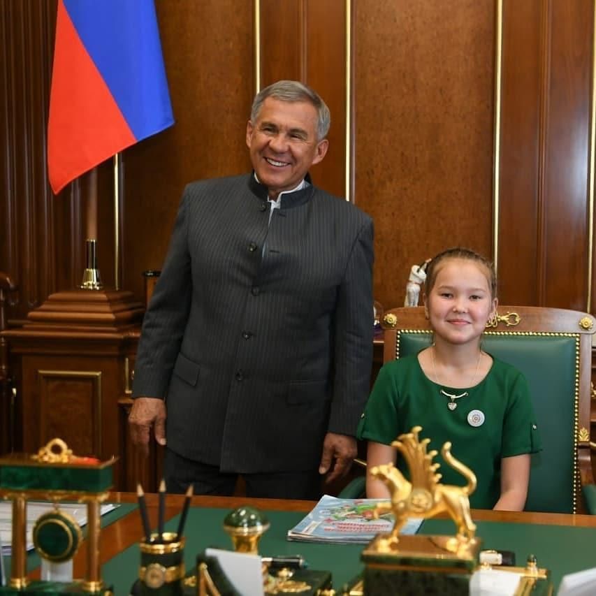 Менделеевская школьница побывала на экскурсии в Казанском Кремле