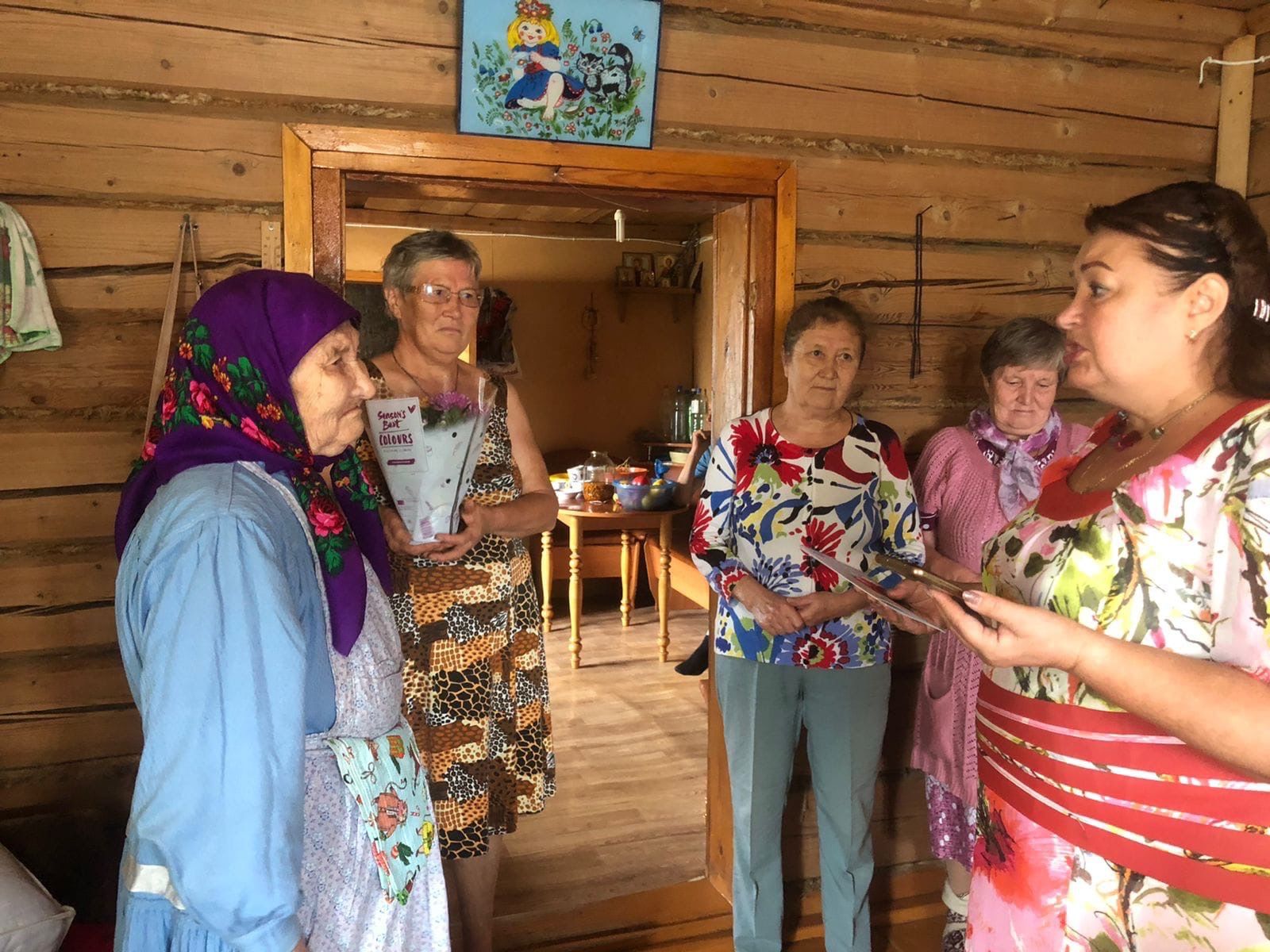 Жительница села Монашево Н. Портнова отметила 90-летие