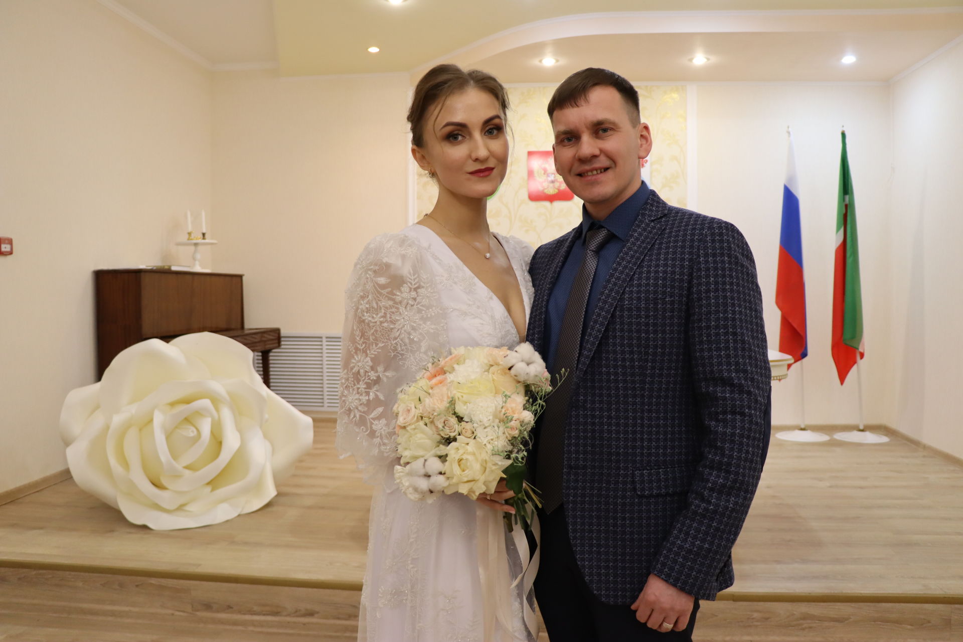 В Менделеевске поженилась первая пара нового года