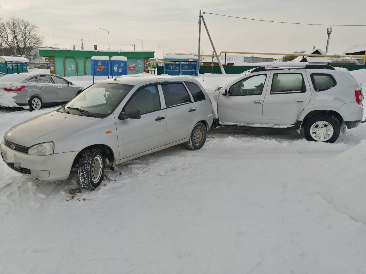 Три машины столкнулись в Менделеевске
