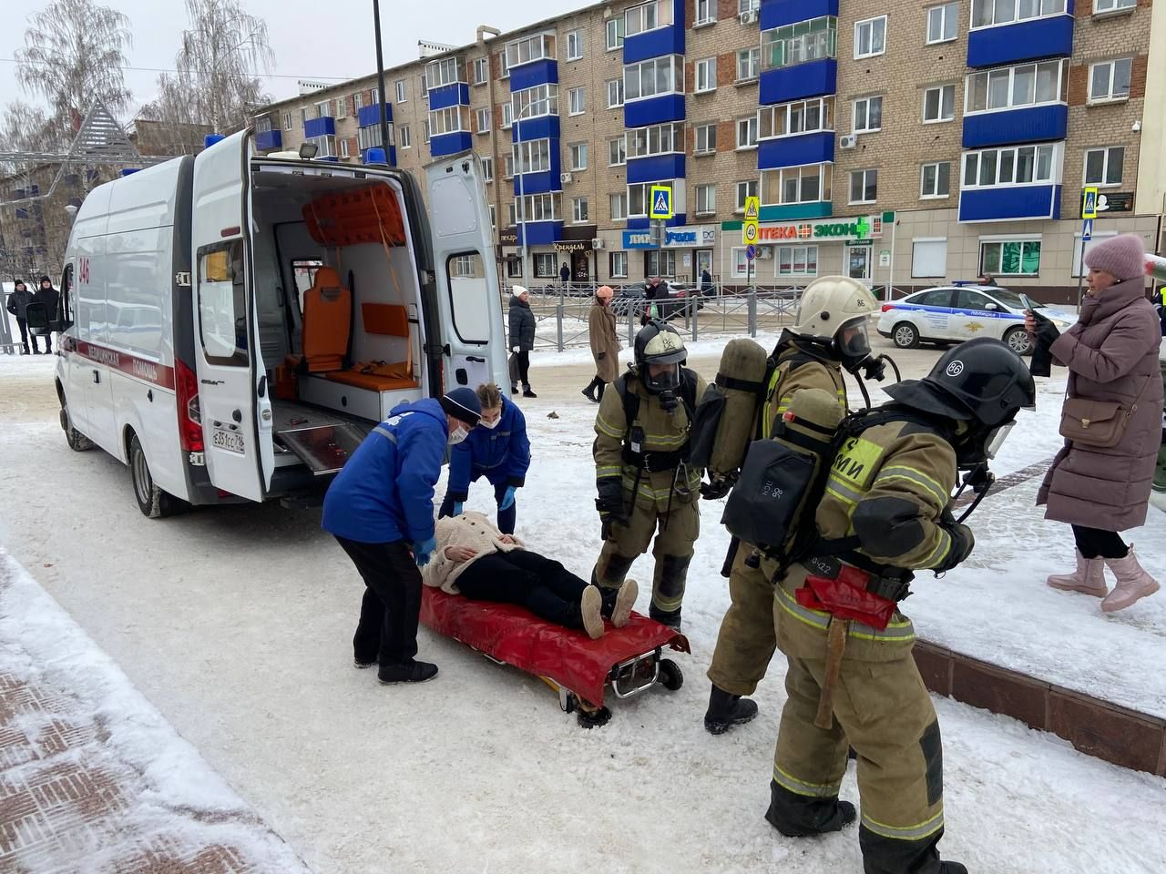 В Менделеевске и в районе отработали тактику действий при чрезвычайных ситуациях