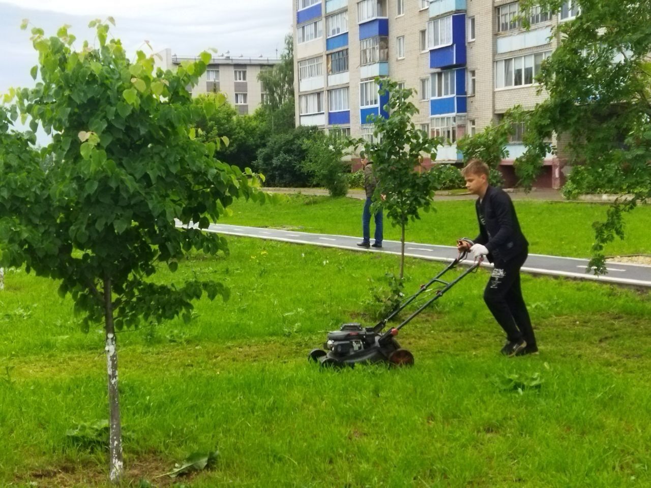 Менделеевские школьники благоустраивают город