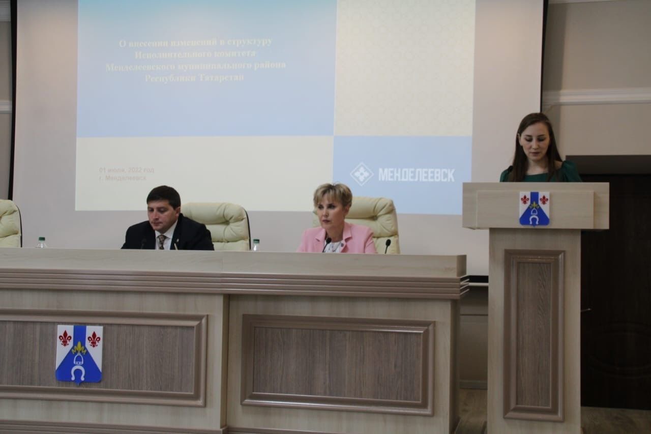 На сессии депутаты Менделеевского районного Совета рассмотрели ряд вопросов