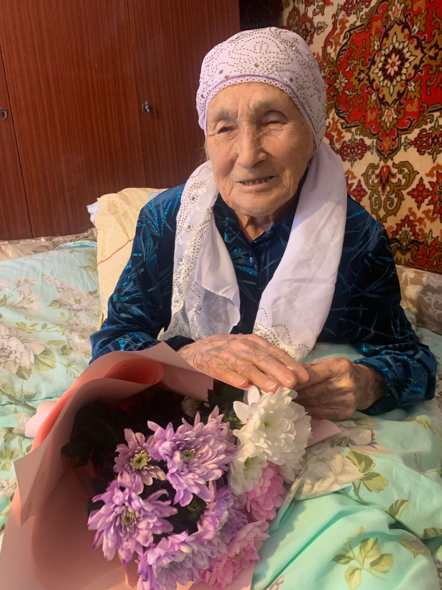 Жительница села Псеево Люция Габеева отметила 90-летие