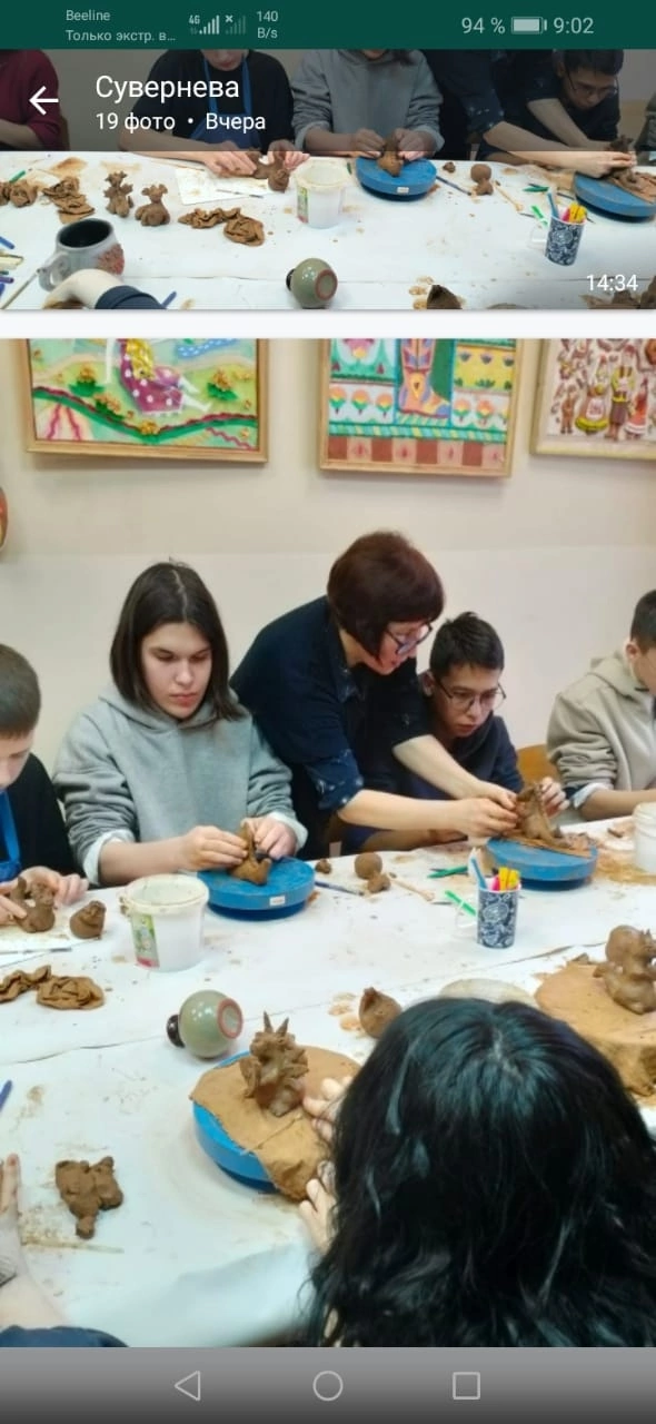 В Детской школе искусств состоялся мастер-класс по керамике