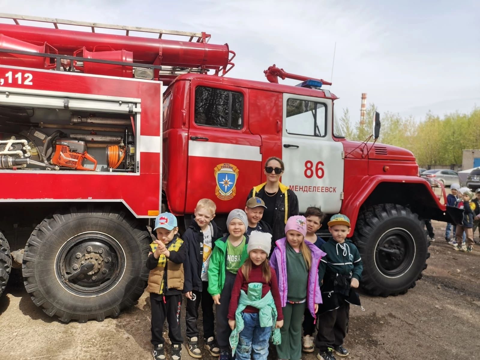 Воспитанники детского сада «Рябинушка» побывали с экскурсией в ПСЧ №86