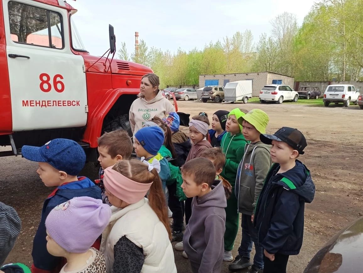 Воспитанники детского сада «Рябинушка» побывали с экскурсией в ПСЧ №86