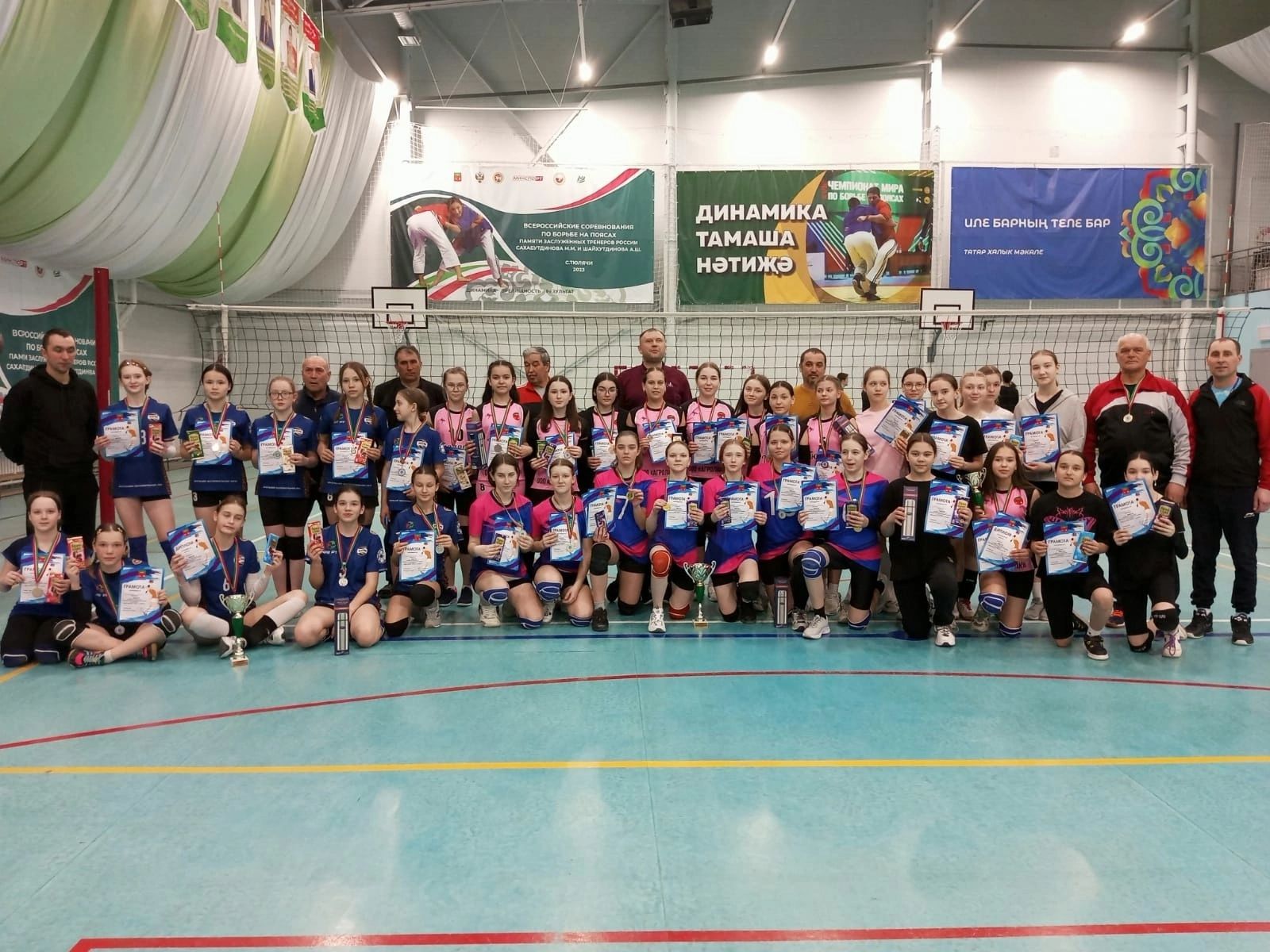 Команда СШ «Батыр» завоевала первое место в Первенстве Тюлячинского района по волейболу