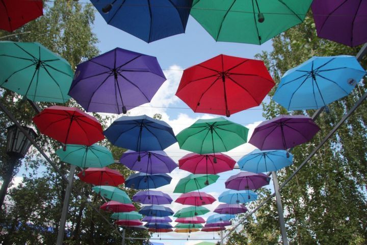 Что ждёт менделеевцев на открытии уличной инсталляции «Аллея парящих зонтиков»