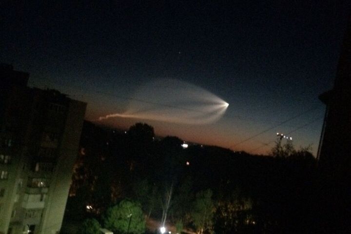 Жители Татарстана в ночном небе увидели след ракеты, запустившей «Глонасс-М»