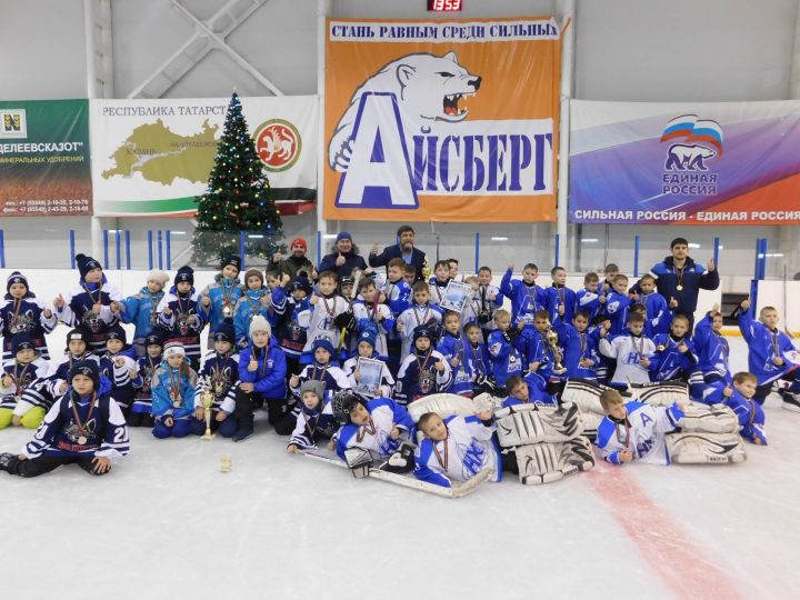 В Менделеевске прошел открытый турнир по хоккею