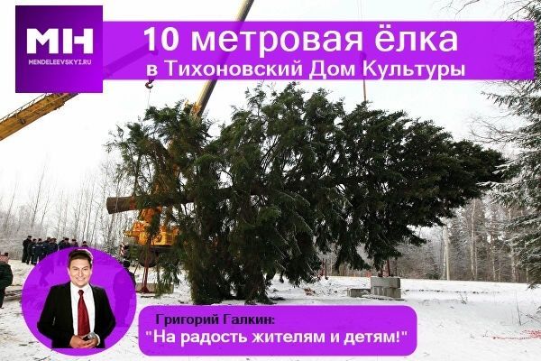 В Тихоновском сельском доме культуры установят 10-метровую ёлку