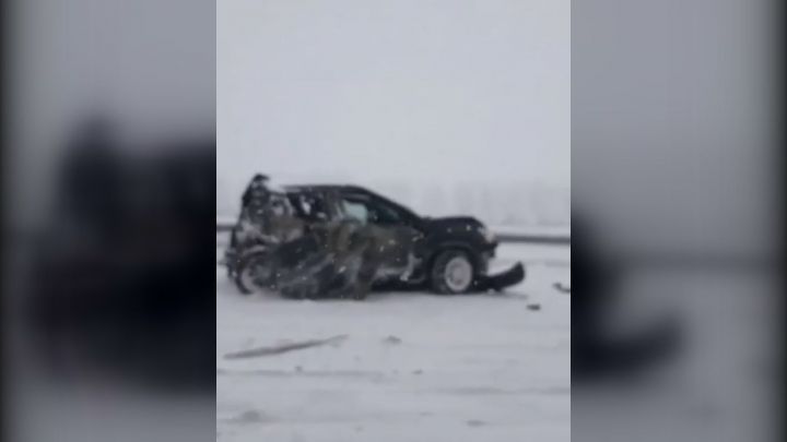 Страшная авария на трассе М7 в Татарстане