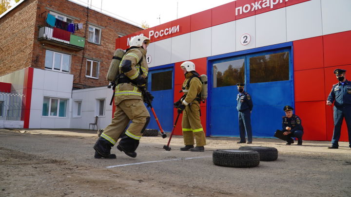 Победы года: Менделеевские пожарные стали первыми в республиканском конкурсе