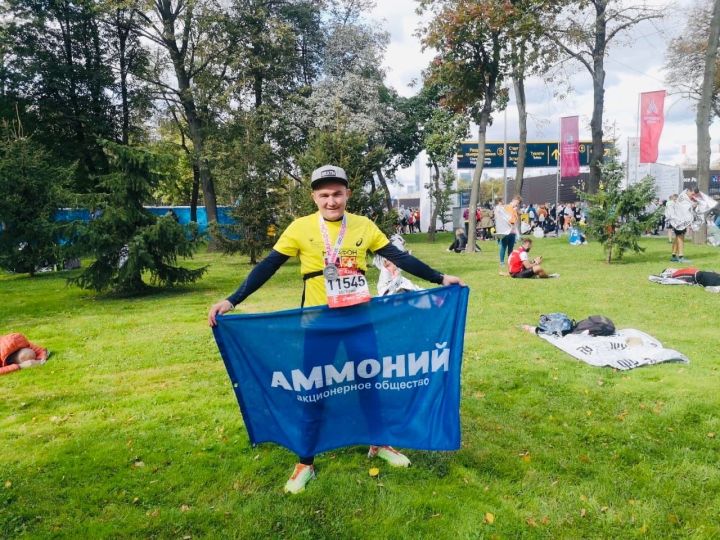 Менделеевец пробежал 42 километра Московского марафона
