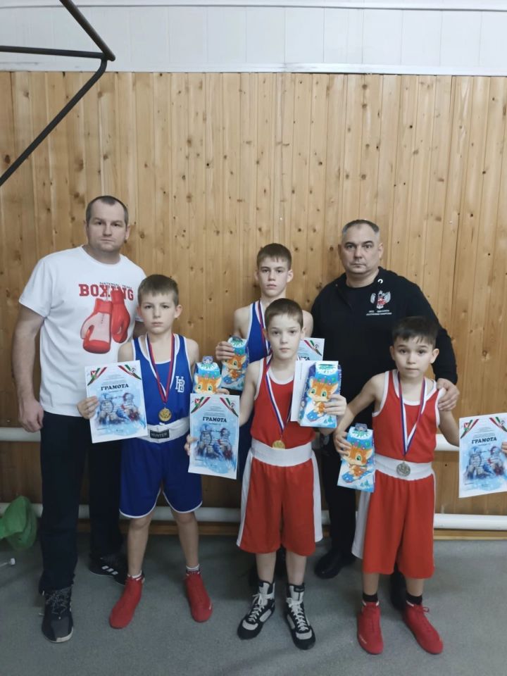 Юные менделеевцы привезли четыре медали с турнира по боксу, проходившего в Азнакаево