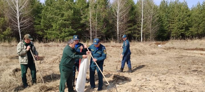 Личный состав ПСЧ-86 принял участие в акции «Чистые леса Татарстана»