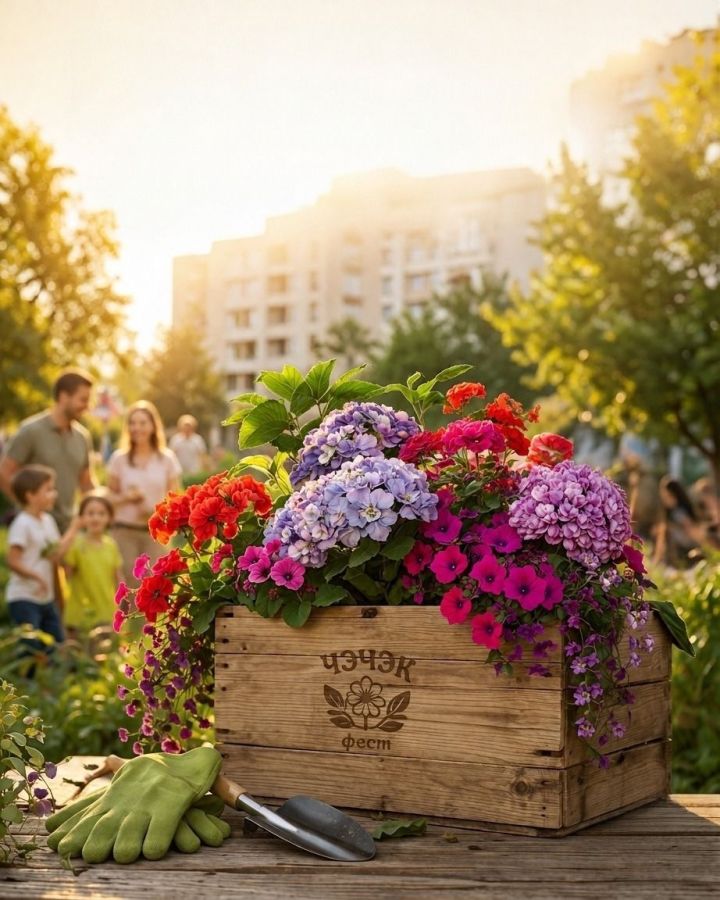 «Менделеевские новости» и УК «Нептун+» запускают конкурс «ЧЭЧЭК фест» на лучший цветущий двор и клумбу
