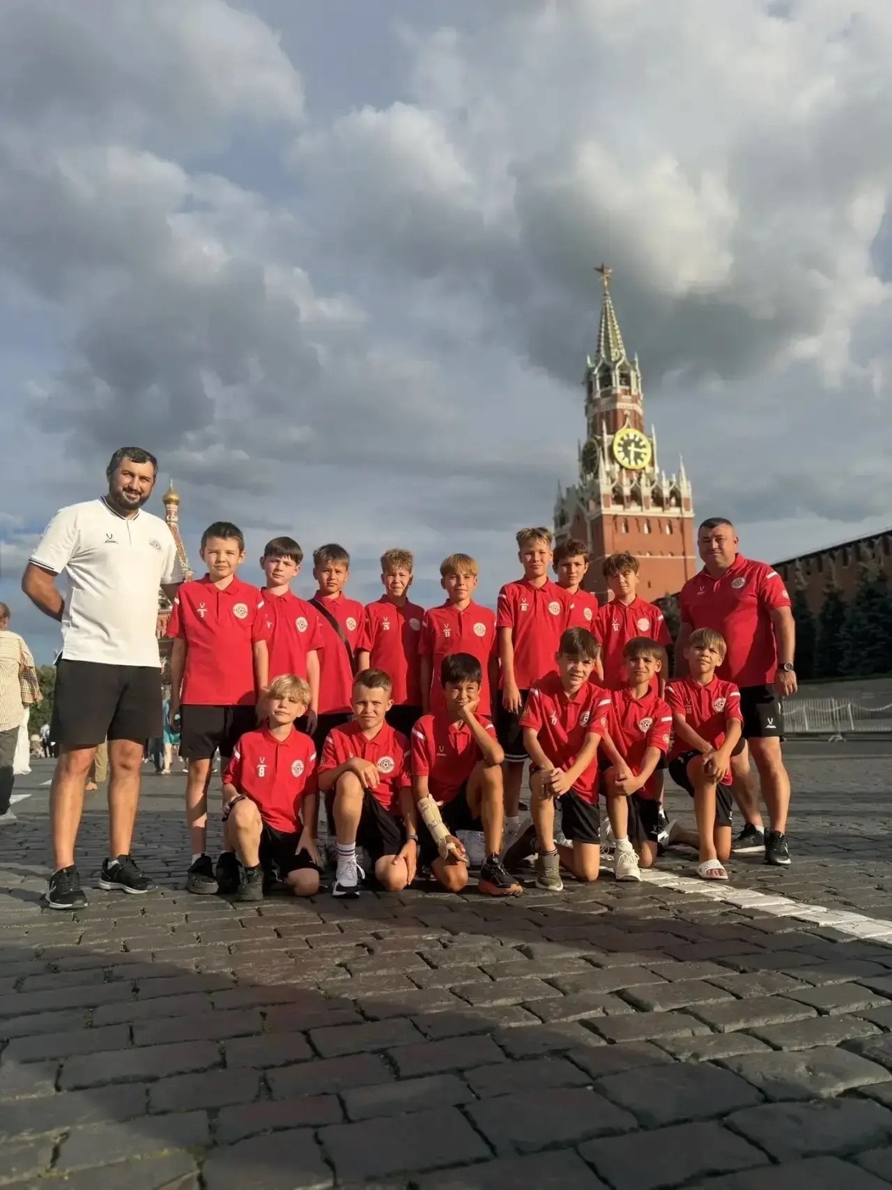 ФК "Турбина" из Набережных Челнов на Красной площади в Москве