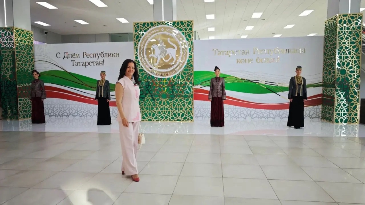 Лэйсан Латыпова на торжественном мероприятии