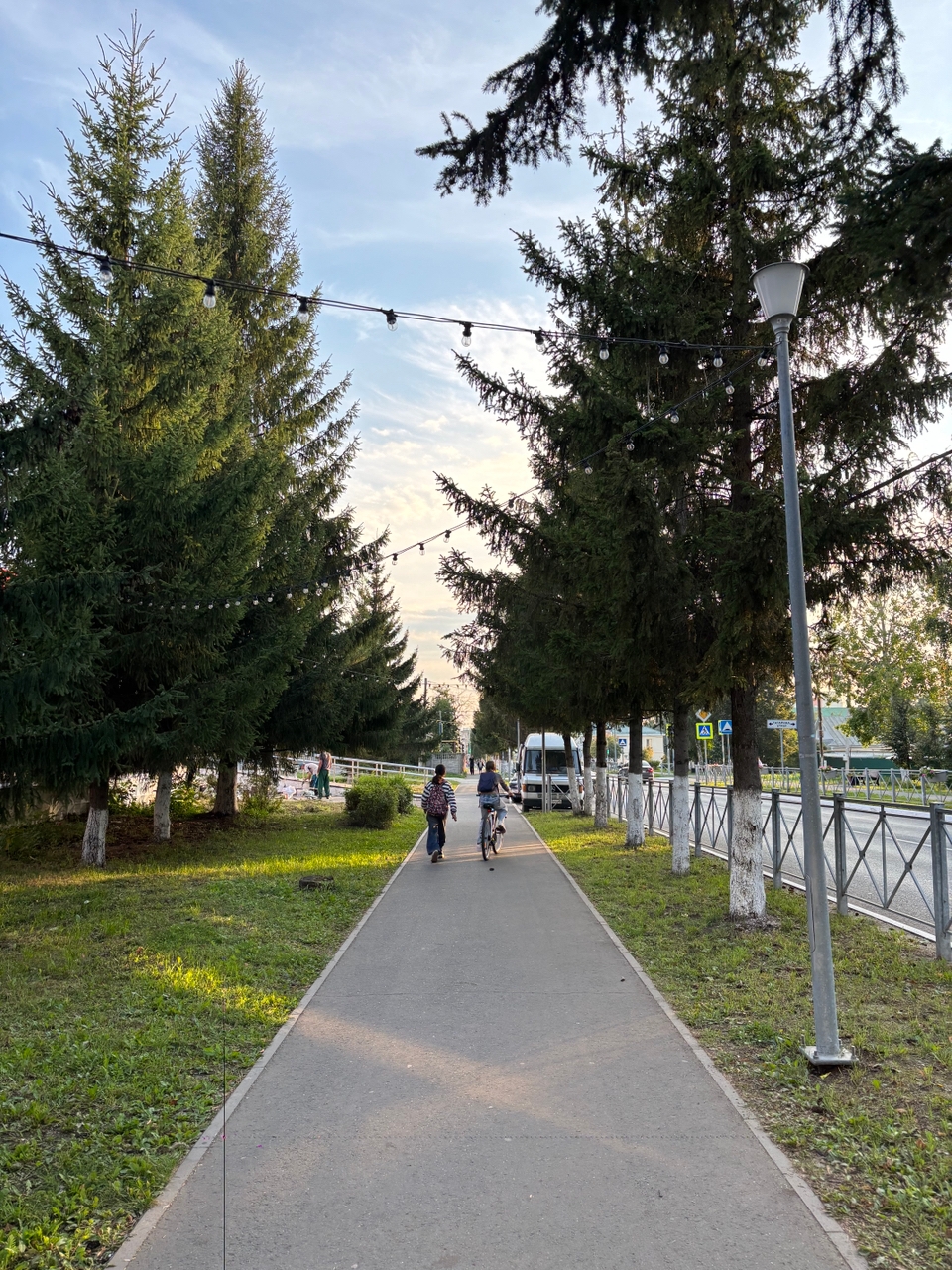Аллея в Менделеевске
