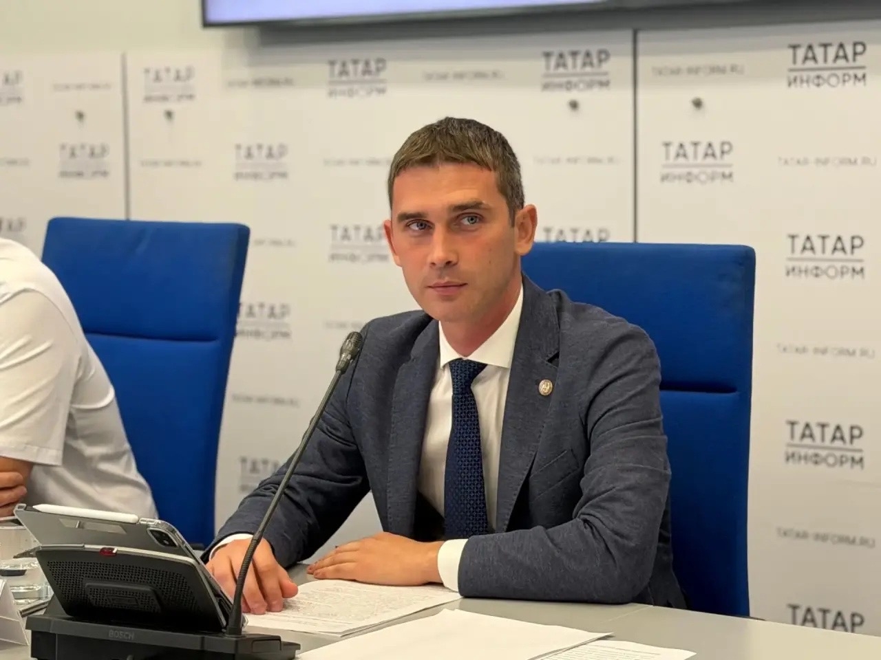 Роберт Искандаров на пресс-конференции в "Татар-информе"