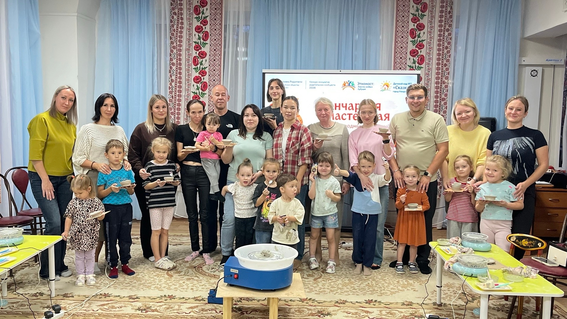 В детском саду «Сказка» Менделеевска открылась гончарная мастерская