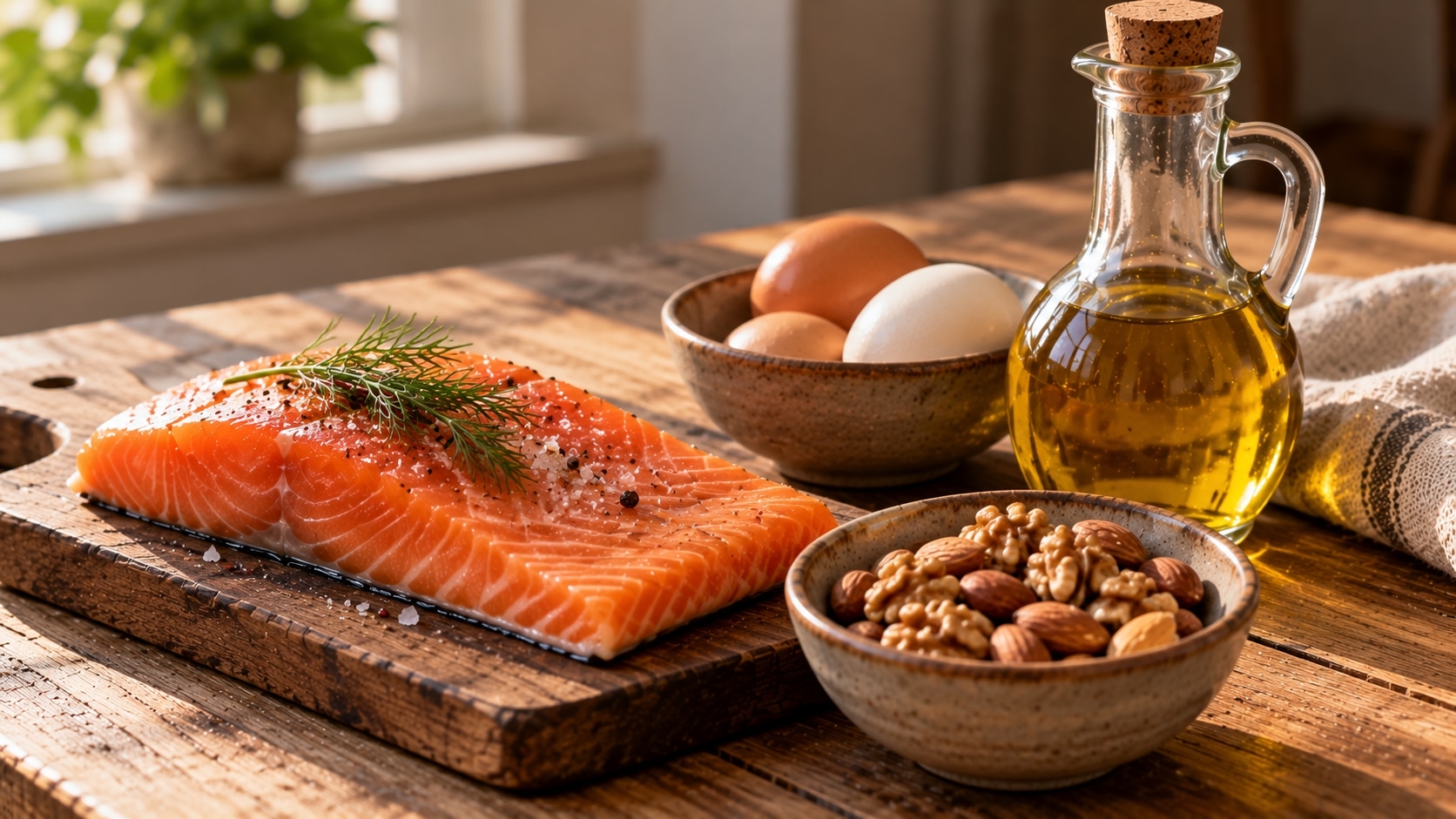 Продукты с витамином D и полезными жирами