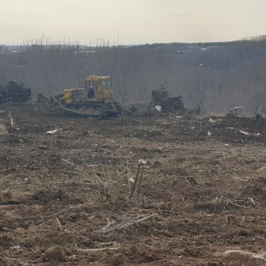 В Менделеевске ликвидировали несанкционированную свалку