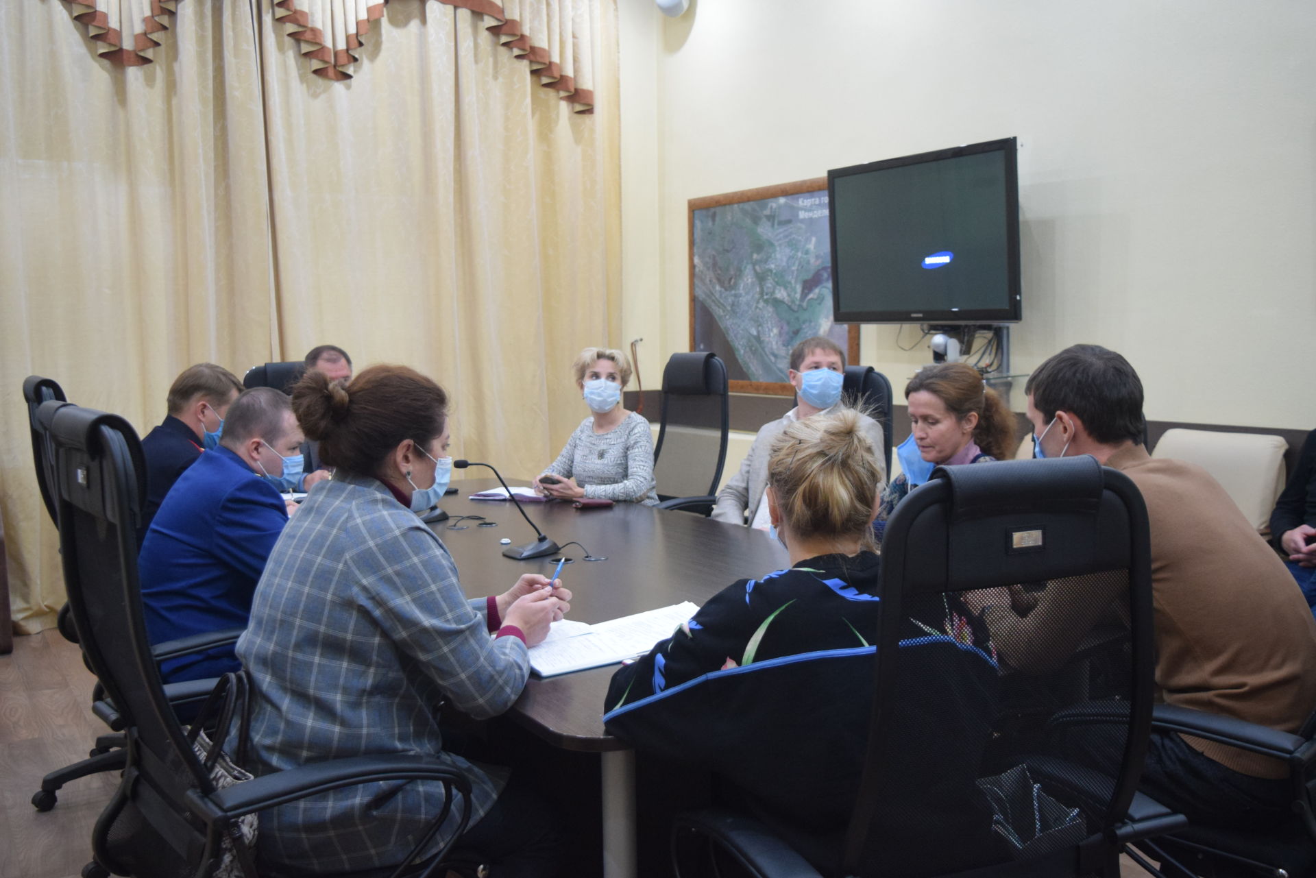 В Менделеевске состоялся штаб по нераспространению коронавирусной инфекции