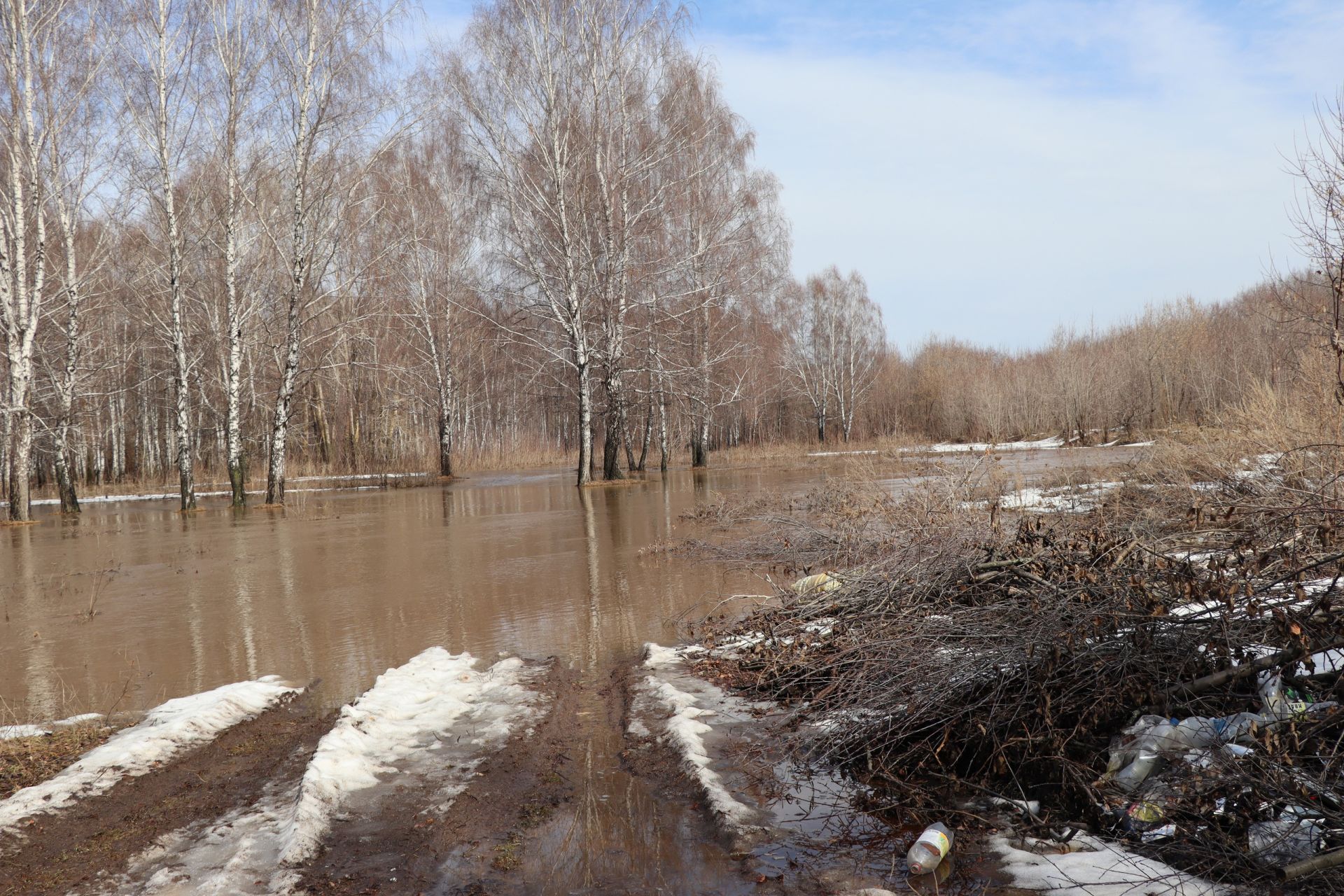 МЧС сообщило о затоплении дачных участков в Менделеевске