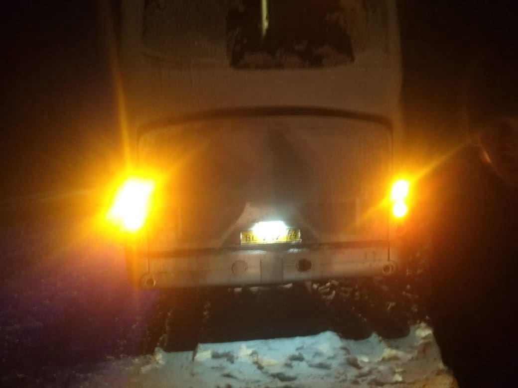 В Менделеевском районе произошло ДТП с автобусом