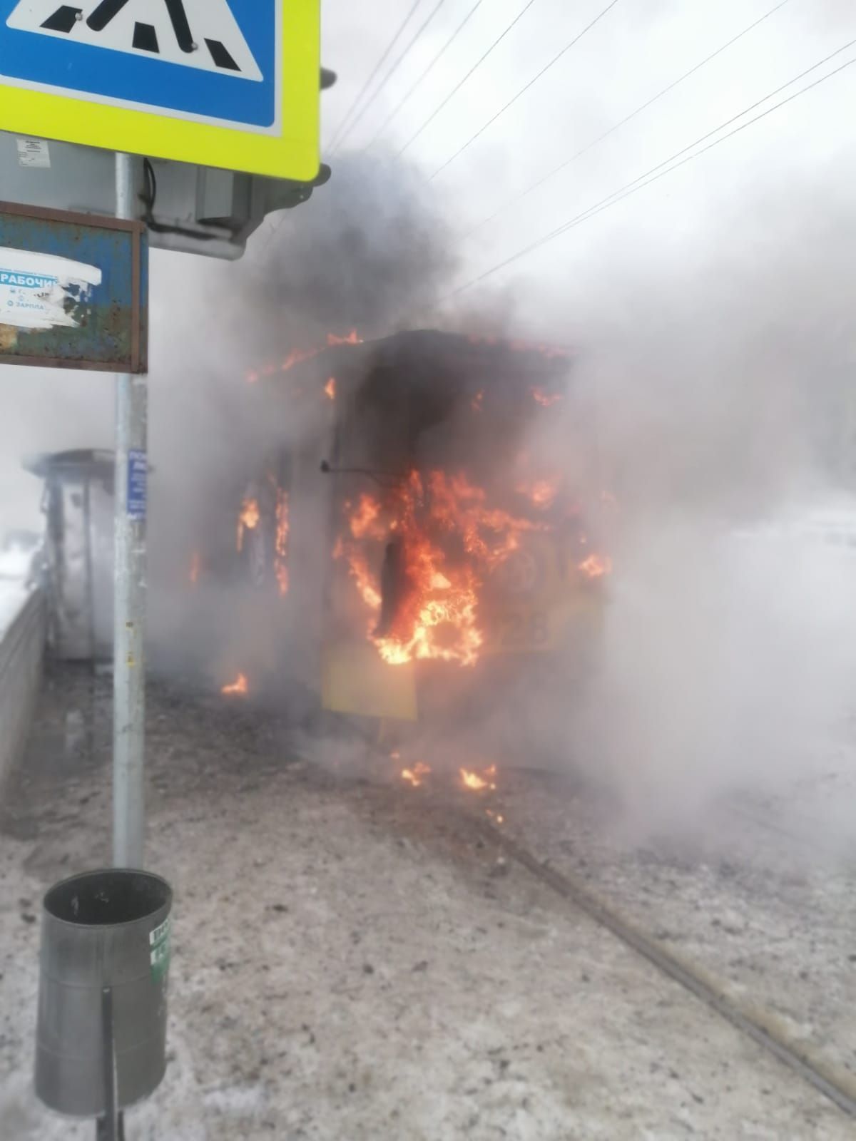 Прокуратура Набережных Челнов проверяет факт возгорания трамвая