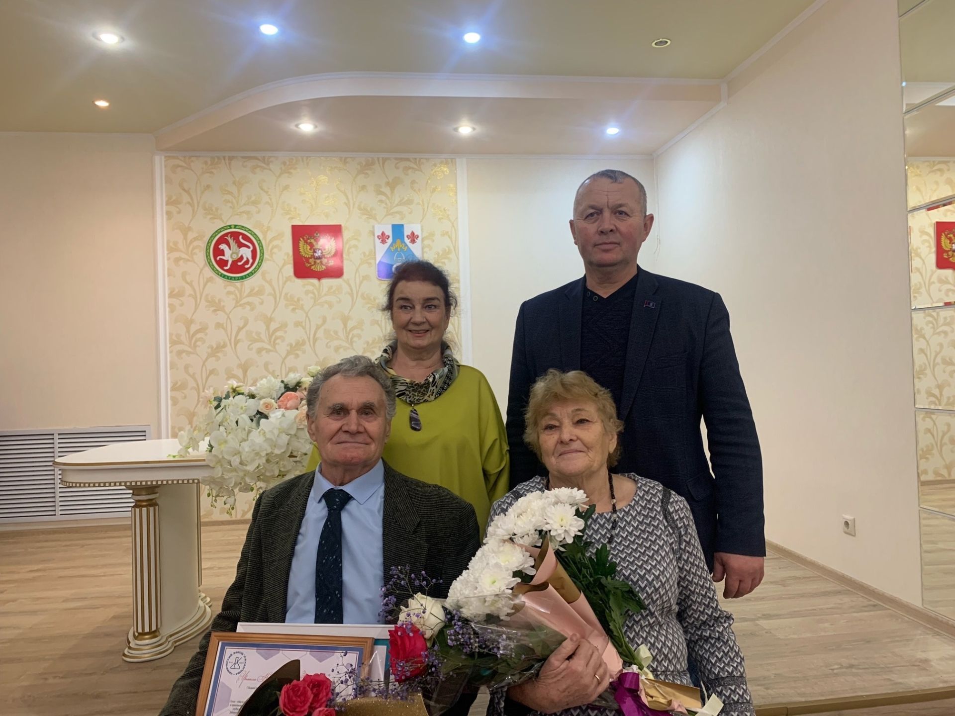 Супруги Архиповы из Менделеевска отметили 55-летие совместной жизни