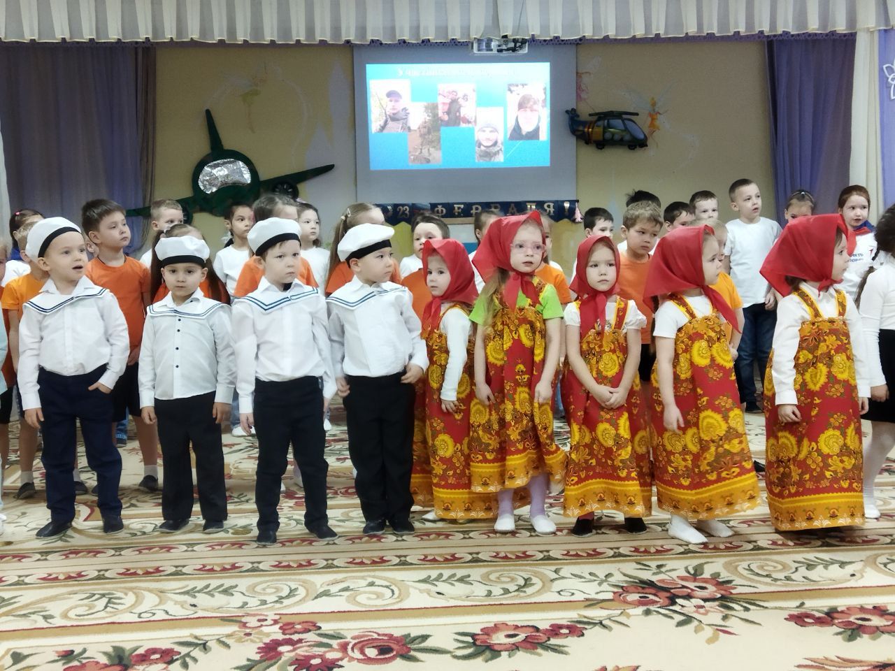 В детском саду №11 Планета детства провели концерт «На страже исторической памяти»