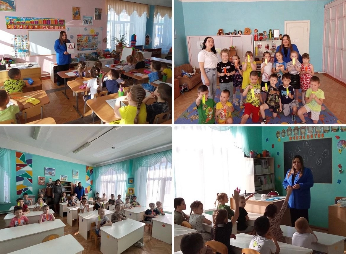 Воспитанникам детского сада N6 и ученикам гимназии N1 провели профилактические беседы по БДД