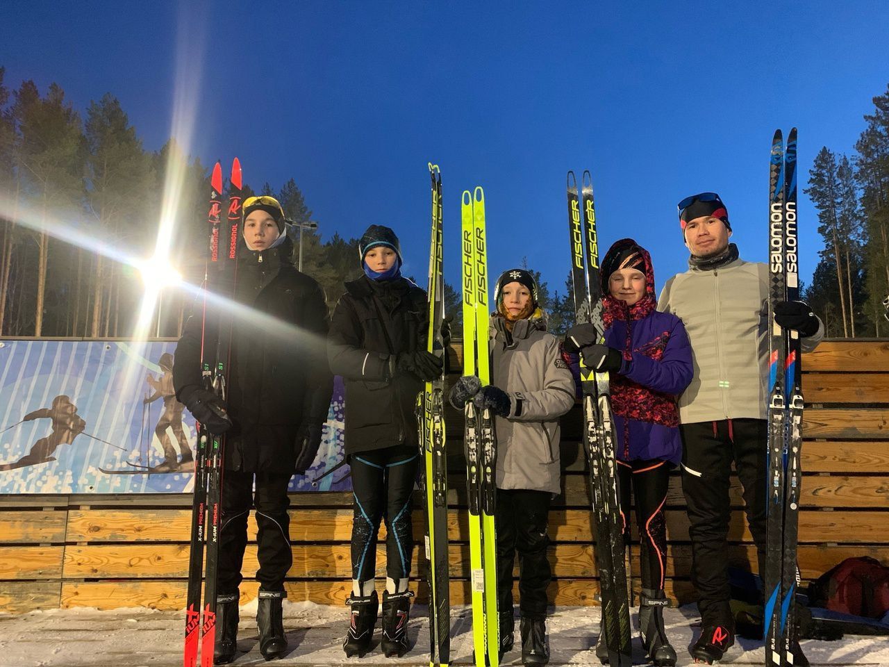 Менделеевские спортсмены приняли участие в лыжных гонках в Агрызе