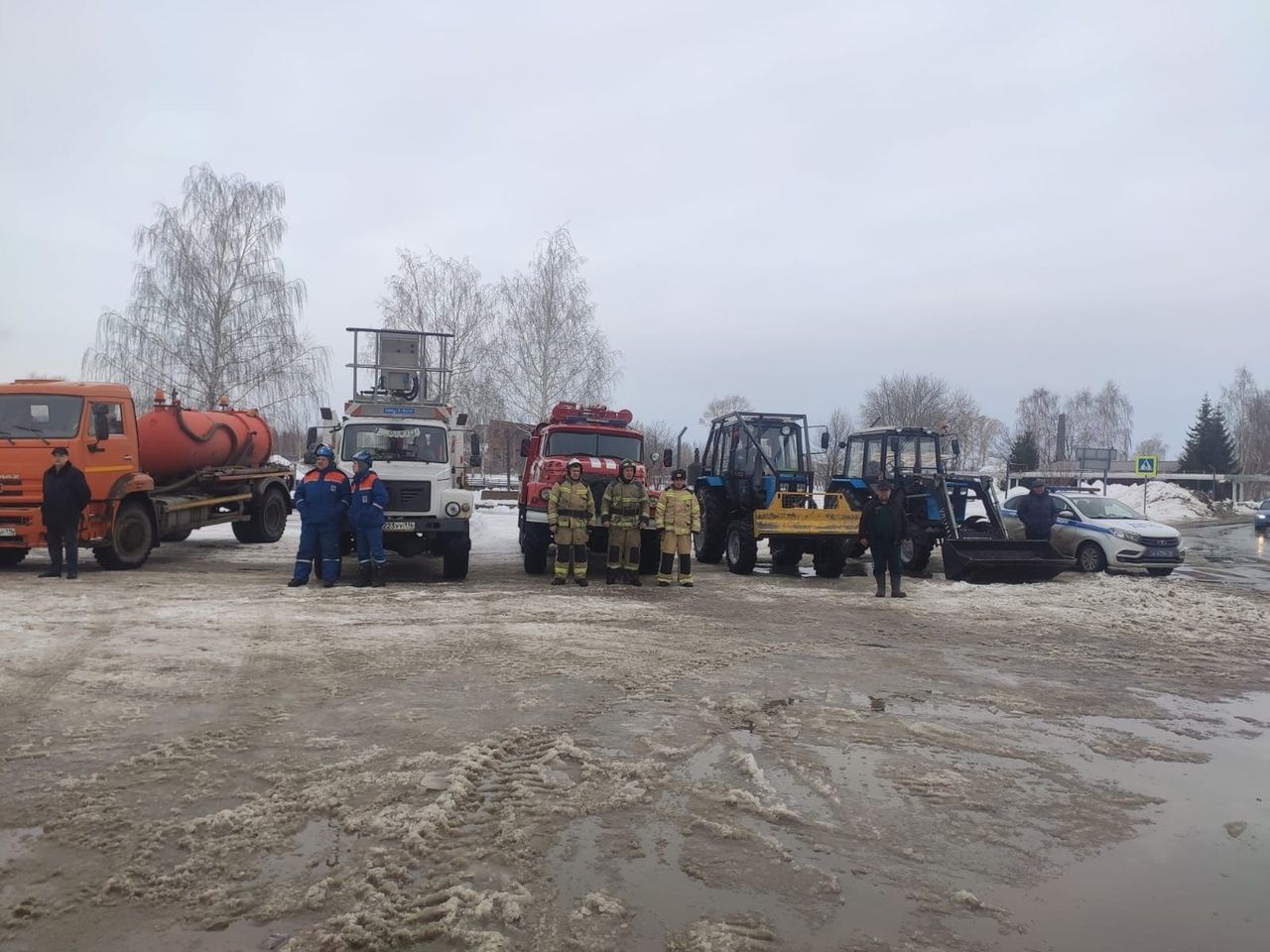 В Менделеевске проверили готовность сил и средств к весеннему половодью и пожароопасному сезону